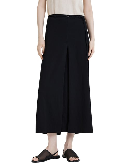 MIXXO Black H-Line Maxi Skirt
