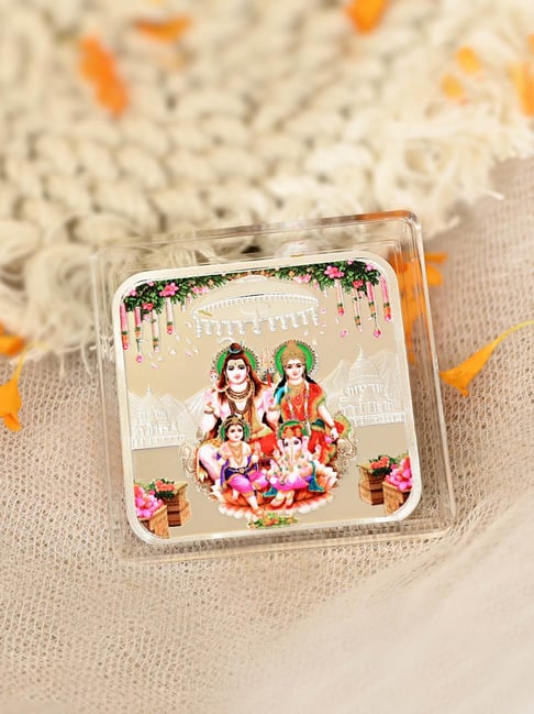 Touch925 Pure 999 Silver 25g Shiv Parivar Bar