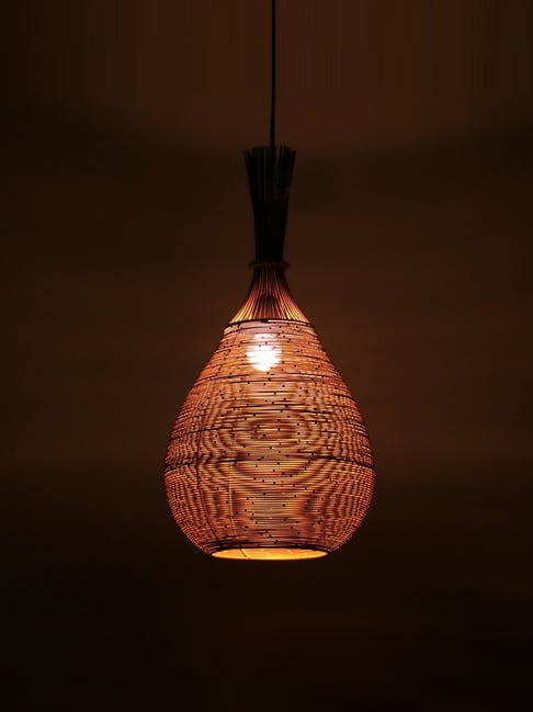 Home Blitz Brown Iron Klec Water Drop Hanging Lamp