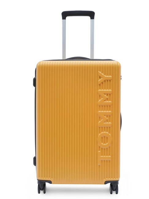 TOMMY HILFIGER Yellow Empire Pro Striped Medium Hard Sided Checked Luggage-picture-41