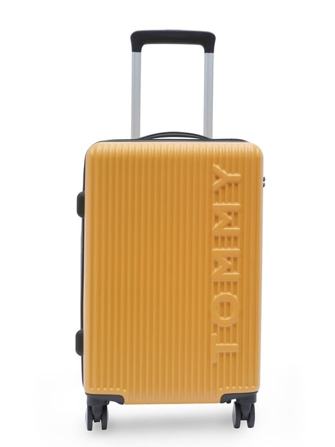 TOMMY HILFIGER Yellow Empire Pro Striped Small Hard Sided Cabin Trolley-picture-27