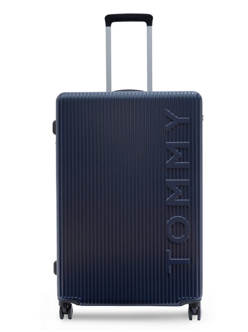 TOMMY HILFIGER Navy Empire Pro Striped Large Hard Sided Checked Luggage-picture-34