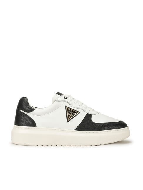 Guess Women's White & Black Colorblocked Casual Sneakers-picture-19