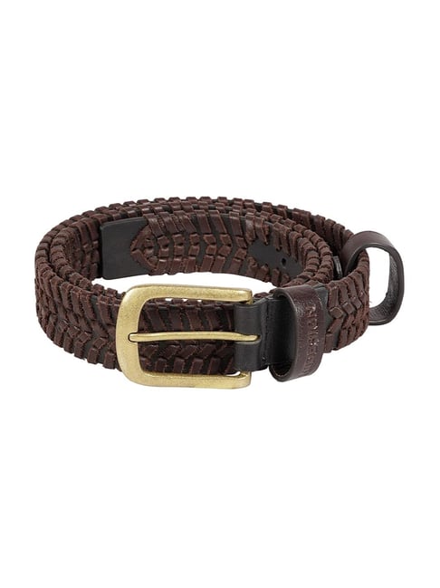 Hidesign Black SOREN Woven Casual Belt