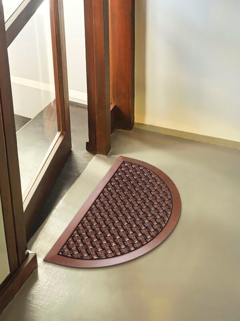 Bianca USA Copper Rubber Abstract Door Mat