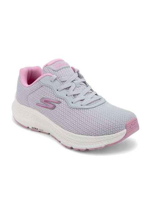 Skechers Women's Go Run Consistent Grey Pink Running Shoes
