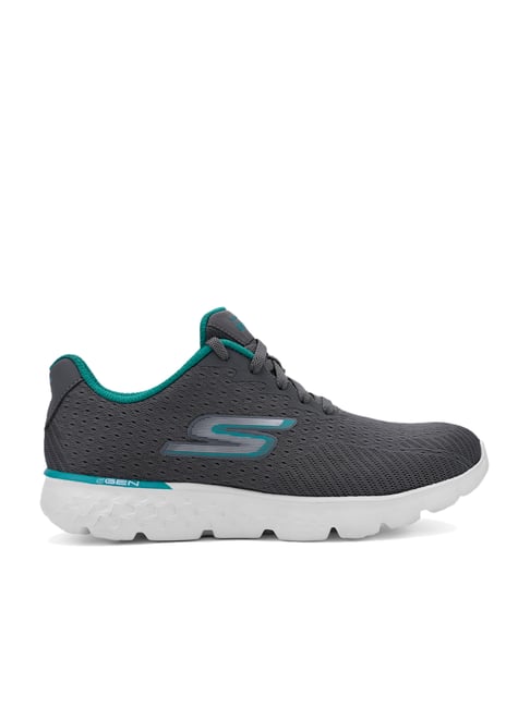 Skechers Women's Go Run 400 - Sole Charcoal & Turquoise Running Shoes