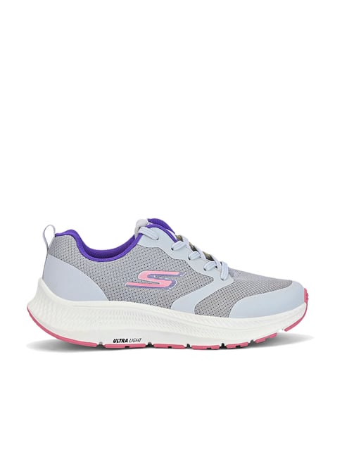 Skechers Women's Go Run Consistent 2.0 Grey & Purple Running Shoes