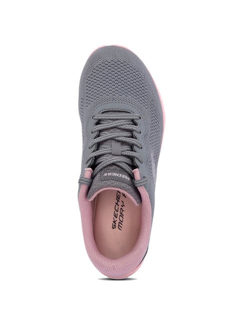 Skechers Women's Summits Charcoal Pink Casual Sneakers