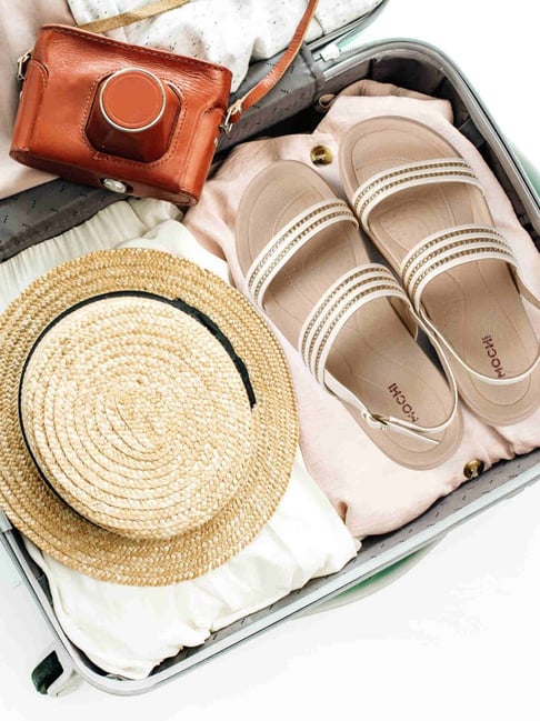 Mochi Women's Beige Back Strap Sandals-picture-12