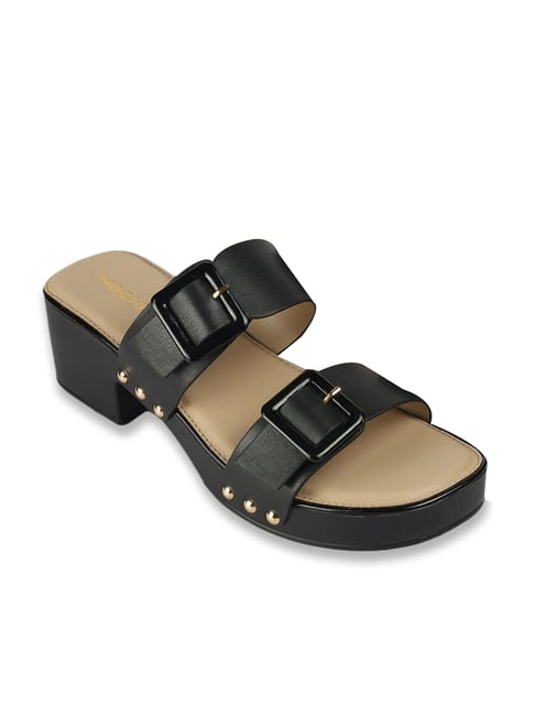 Mochi Women's Black Slides-picture-43