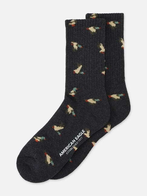 American Eagle Grey Printed Socks-picture-19