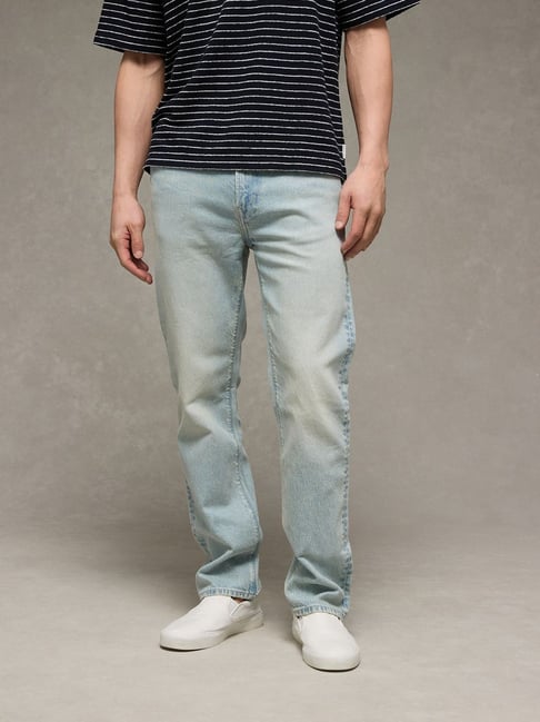 American Eagle Blue Regular Fit Jeans-picture-41