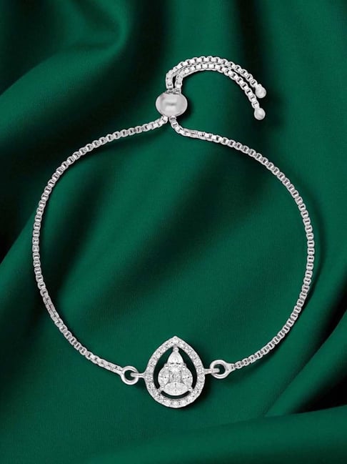 crash.club by CKC Sterling Silver Teardrop Halo Bracelet for Women-picture-22