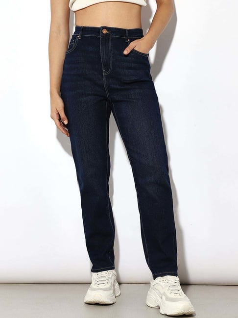 Only Dark Blue Denim Skinny Fit Jeans-picture-26
