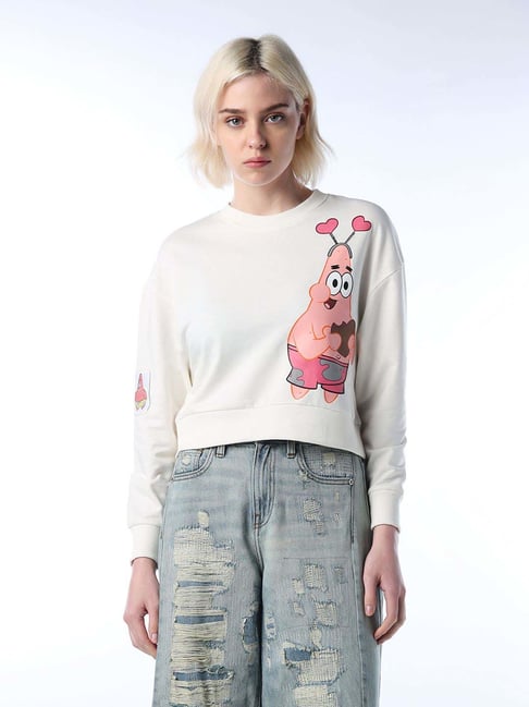 Only White Regular Fit Printed Sweatshirt-picture-20