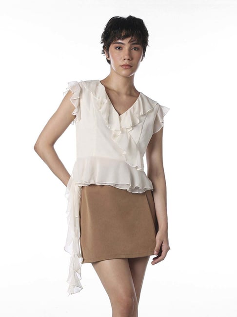 Only White Regular Fit Top-picture-35