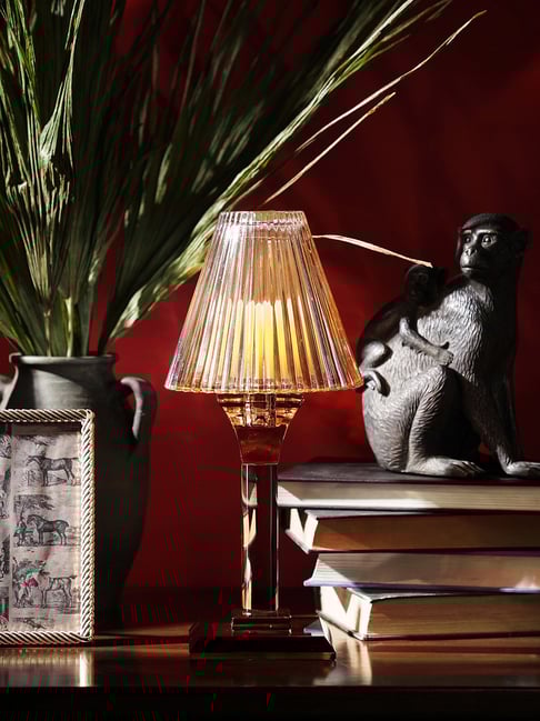 Pure Home and Living Amber Lamp Shaped Candle Holder-picture-26