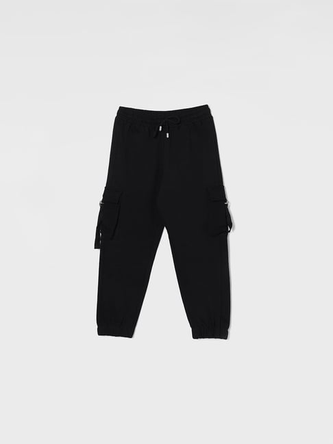 Fame Forever by Lifestyle Girls Black Cotton Joggers-picture-29