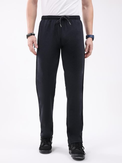 Monte Carlo Dark Grey Solid Regular Fit Joggers-picture-29