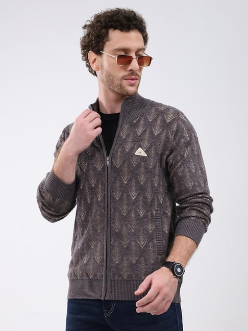 Monte Carlo Purple Solid Regular Fit Jacket-picture-24