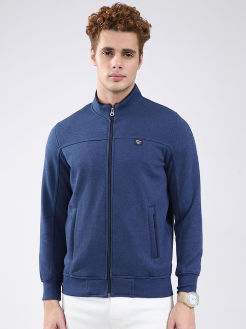 Monte Carlo Blue Solid Regular Fit Sweatshirt-picture-20