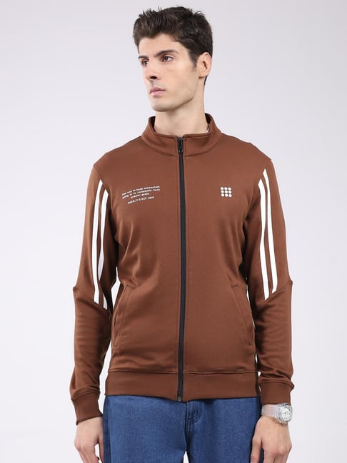 Rock.it Brown Solid Regular Fit Sweatshirt-picture-27