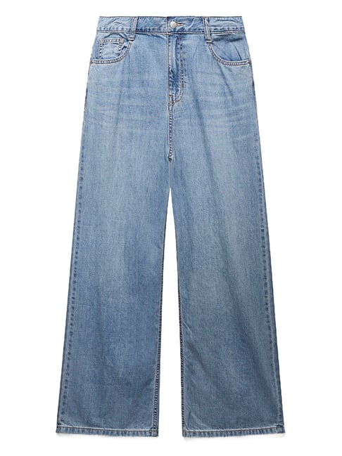 MIXXO Indigo Wide Leg Fit Denim Jeans