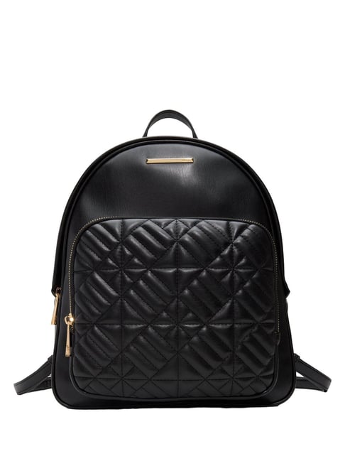 Aldo Black Overflow WALESEAN Quilted Large Backpack