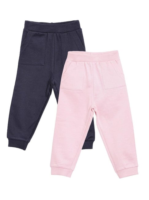 The Mom Store Girls Multicolor Joggers - Pack of 2-picture-12