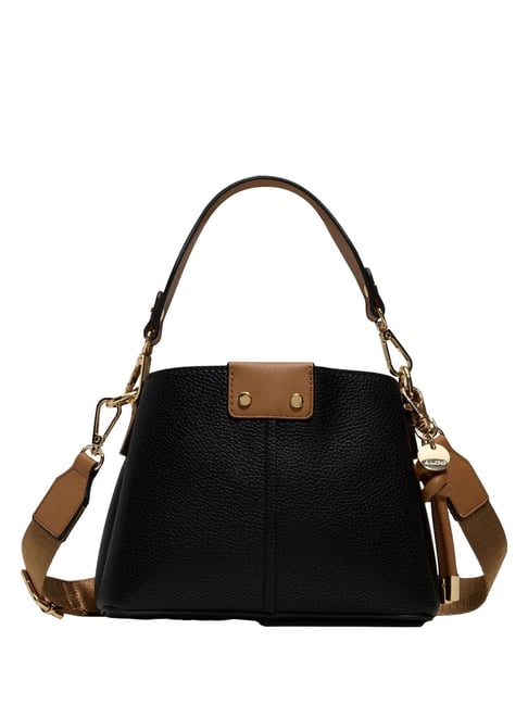 Aldo Black SLOANIE Textured Medium Cross Body Bag-image-40