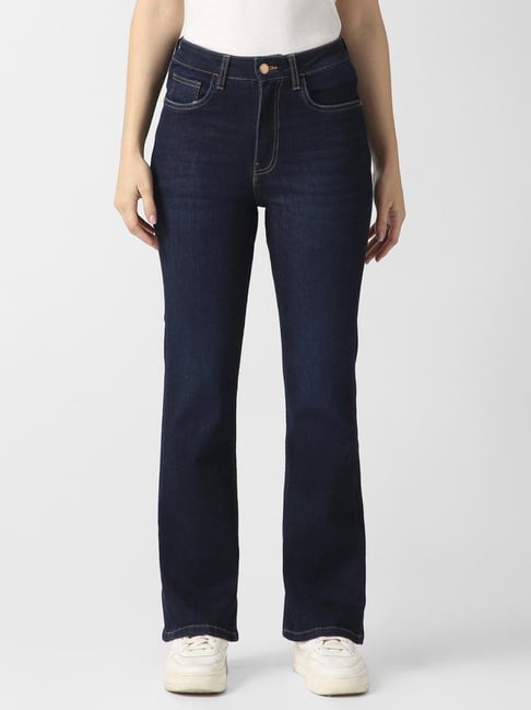 Van Heusen Navy Cotton Solid Jeans-picture-35