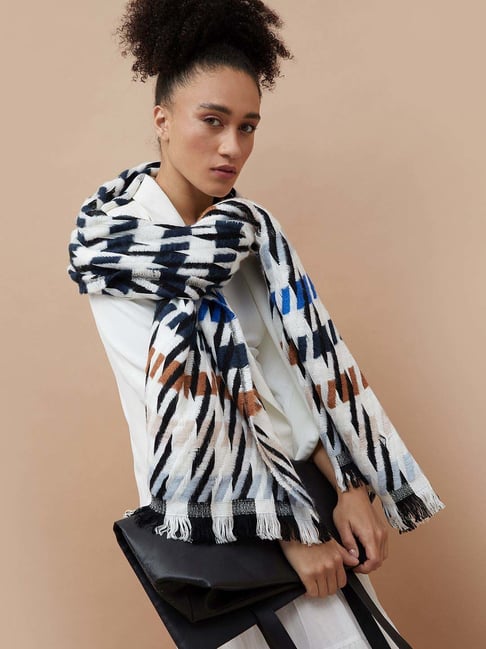 Ginger By Lifestyle Multicolor Regular Fit Self Pattern Stole