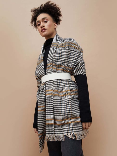 Ginger By Lifestyle Multicolor Regular Fit Self Pattern Stole