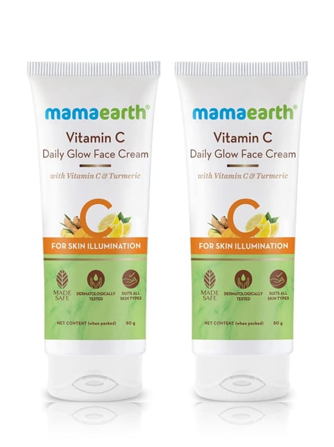 Mamaearth Vitamin C & Turmeric Daily Glow Face Cream Combo