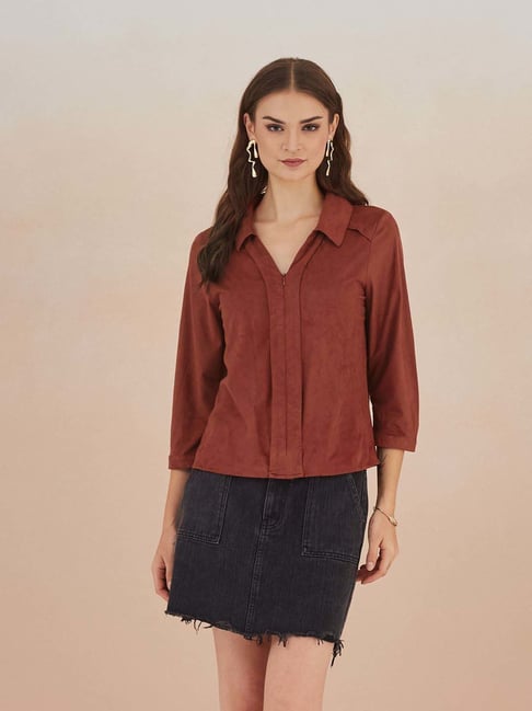 Latin Quarters Red Regular Fit Top-picture-39