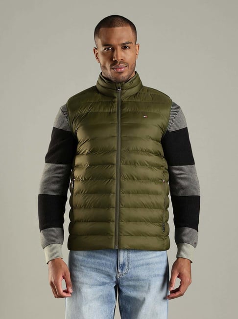 Tommy Hilfiger Green Regular Fit Puffer Jacket