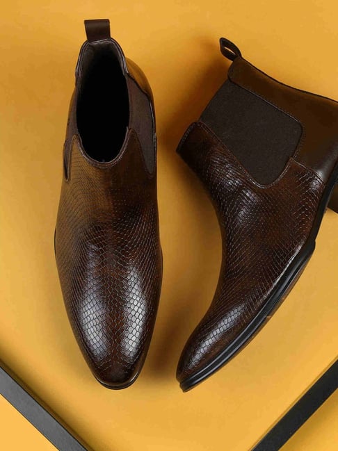 Mochi Men's Brown Chelsea Boot