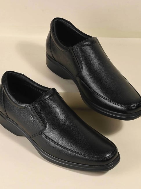 Metro Men's Black Slip-On Shoes-picture-34