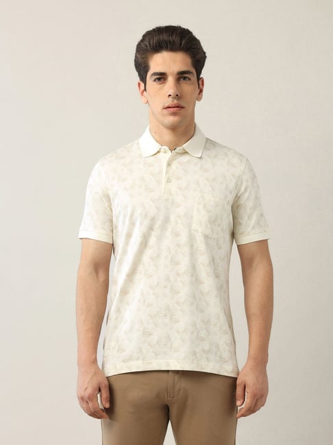 Arrow Mint Green Cotton Regular Fit Printed Polo T-Shirt-picture-11