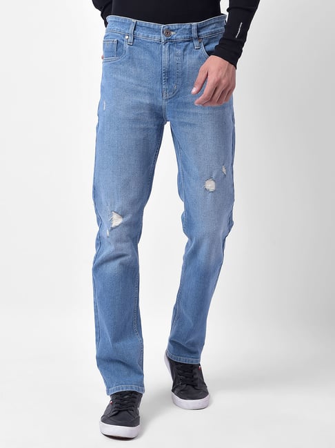 NUMERO UNO Light Indigo Denim Slim Fit Jeans-image-38