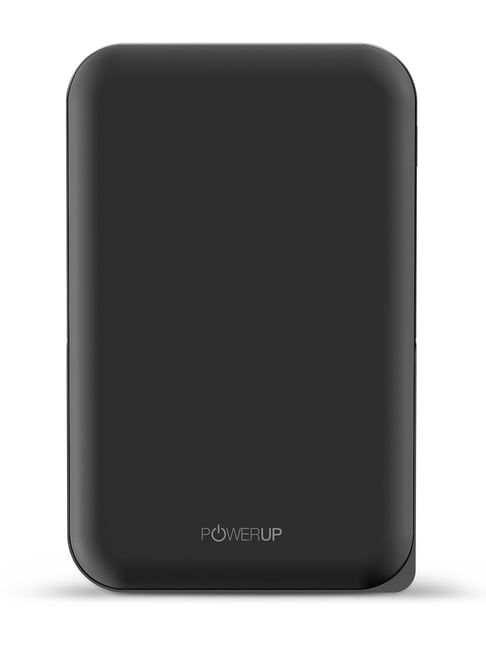 Powerup Powermag Stand 10000Mah Mag-Safe Power Bank, 15W Fast Wireless Charging - Black|Grey