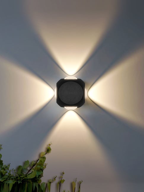 6W LED Wall Light Warm White 4-Beam IP65 Waterproof Aluminum