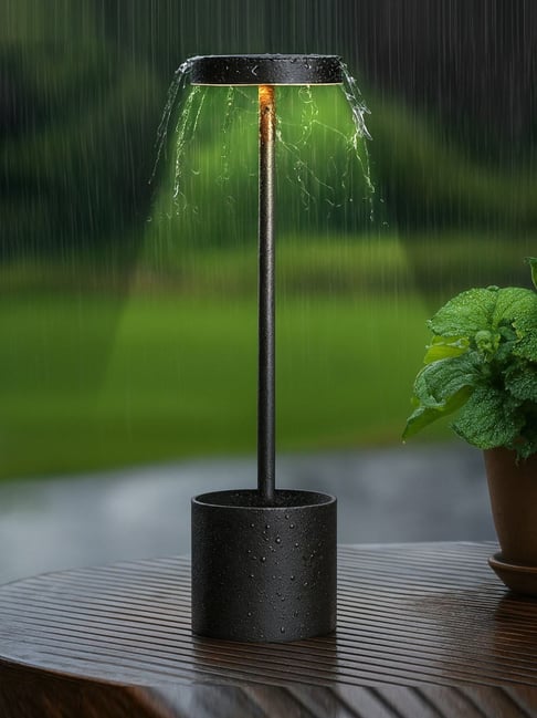 Table Lamp Black Portable LED Desk Lamp Touch Light LED