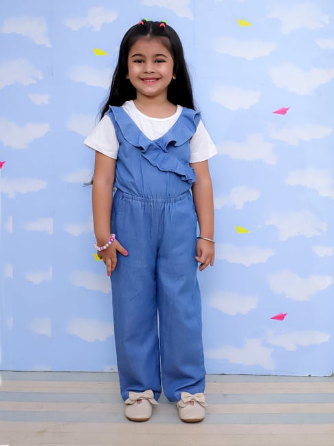 The Mom Store Girls Blue Jumpsuit