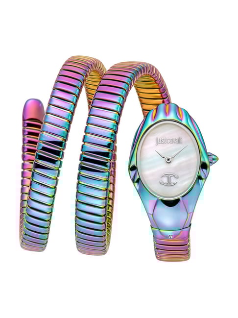 Just Cavalli JC1L184M0105 Signature Snake Analog Watch For Women