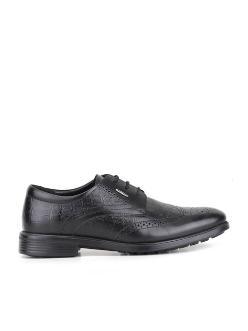 Red Chief Men's Black Brogue Shoes-picture-38