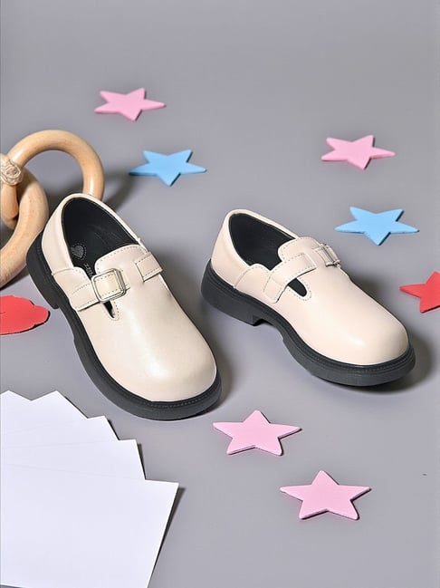 Truffle Collection Kids Beige Slip-On Shoes