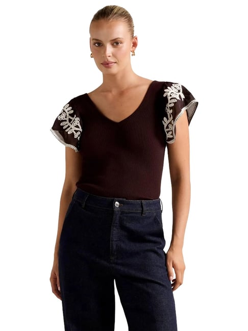 Elodie Frill Sleeve Knit Tank