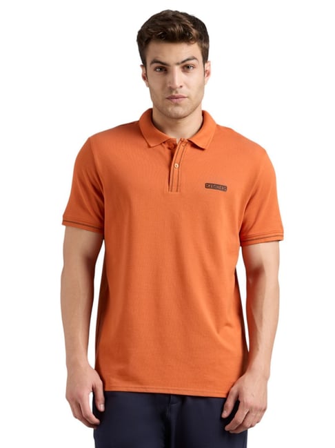 Skechers Orange Regular Fit Polo T-Shirt